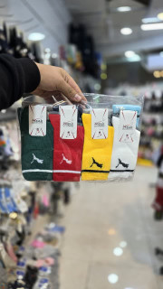 جوراب ساقدار بچه گانه اعلا پاشنه و پنجه دوبل طرح پوما مختلف کد 2604