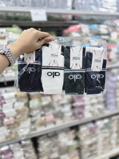 جوراب ساقدار بچه گانه اعلا پاشنه و پنجه دوبل طرح aloکد 2620