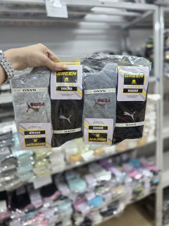 جوراب ساقدار مردانه نخ طرح پوما کد ۱۷۲۶