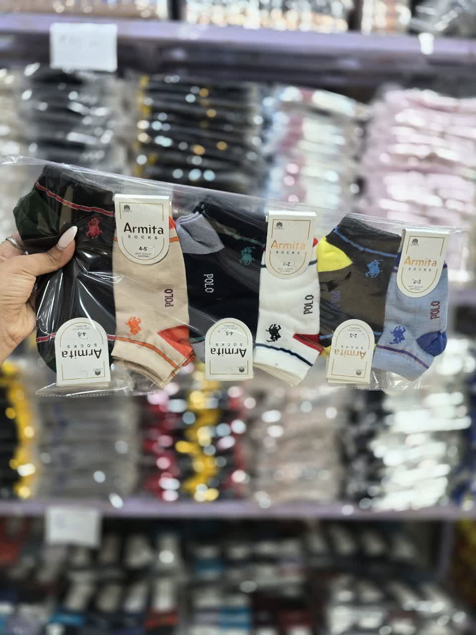 جوراب مچی بچگانه 6 شماره ارمیتا طرح جردن6 رنگ کد 2835