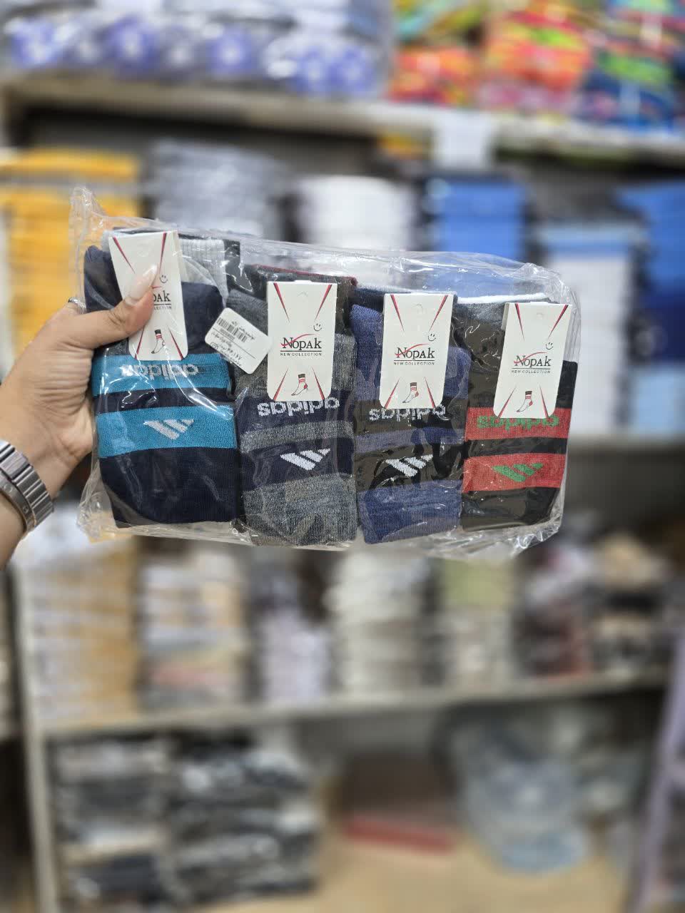 جوراب ساقدار بچه گانه طرح ادیداس  کد 2625