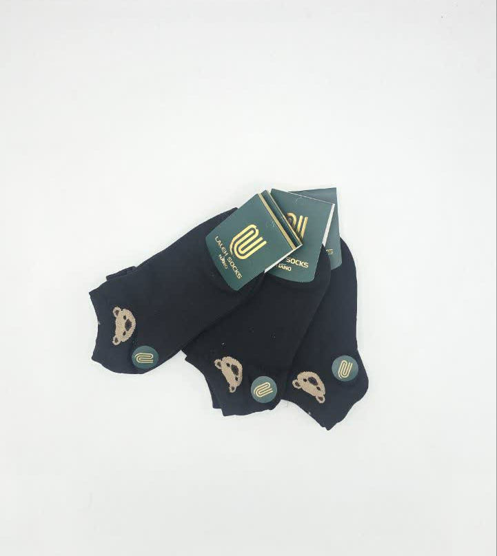 جوراب مچی زنانه نخی با کیفیت بالا  لاله کد 1441( 12 جفتی )